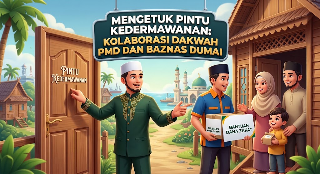 MENGETUK PINTU KEDERMAWANAN: KOLABORASI DAKWAH PMD DAN BAZNAS DUMAI