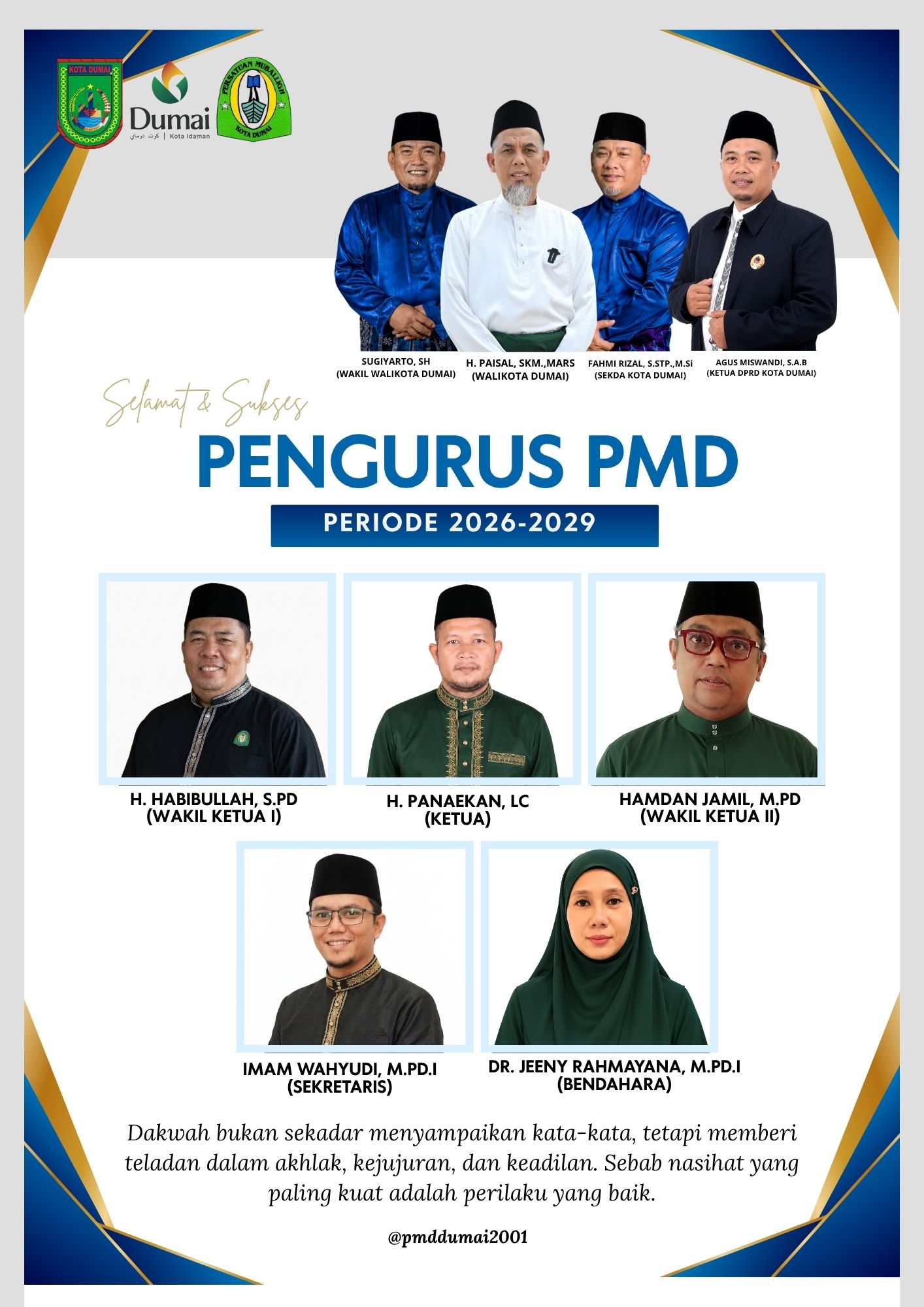 PENGURUS PMD KOTA DUMAI PERIODE 2026-2029